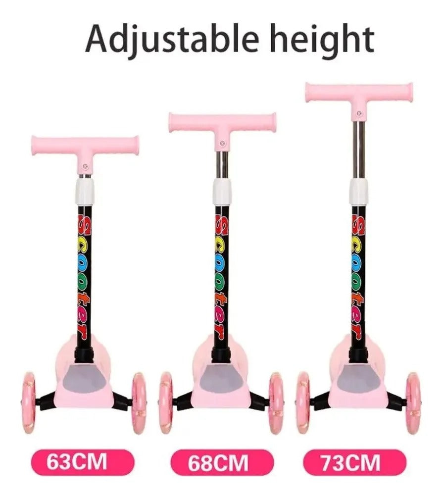 Scooter Patín Infantil 3 Ruedas con Luces LED C231049