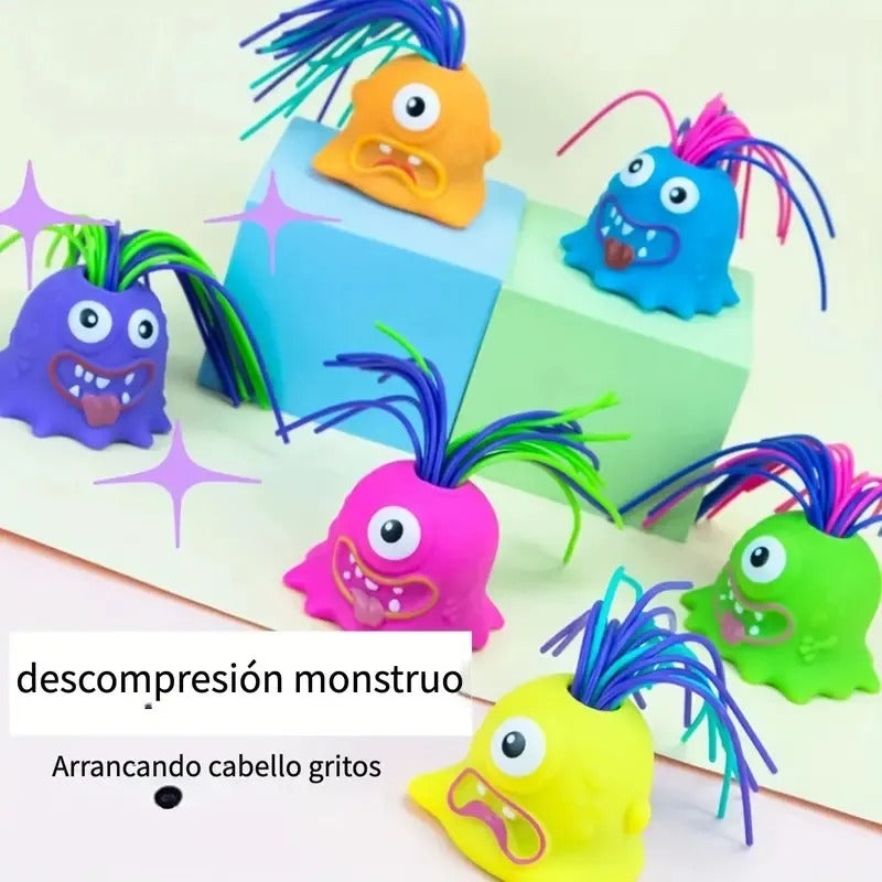 Juguete de Peluche Monstruo Chillón Antiestrés con Sonido Divertido C9371