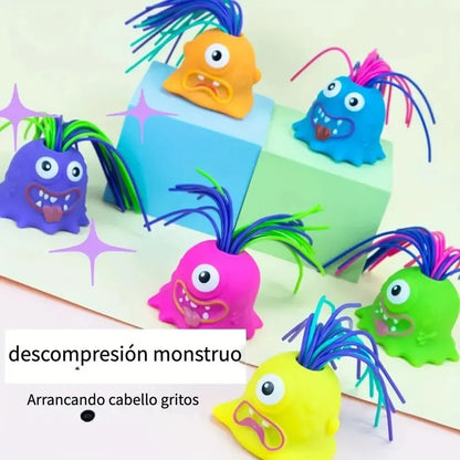 Juguete de Peluche Monstruo Chillón Antiestrés con Sonido Divertido C9371