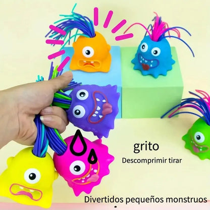 Juguete de Peluche Monstruo Chillón Antiestrés con Sonido Divertido C9371