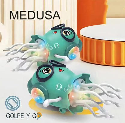 Medusa Bailarina Interactiva con Música y Luces LED