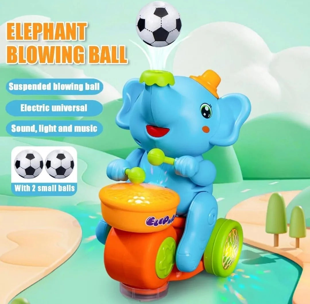 Elefante Interactivo con Tambor, Luz y Sonido | Juguete Musical