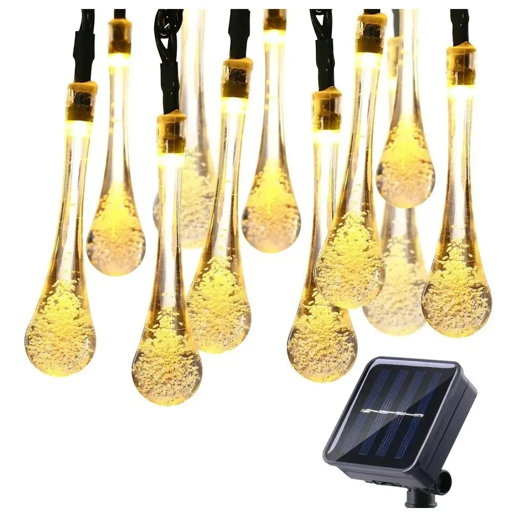 Luces Solares 30 Led 5m Decoración Guirnaldas Full Diseños