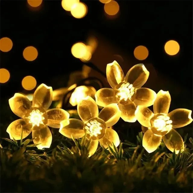 Luces Solares 30 Led 5m Decoración Guirnaldas Full Diseños