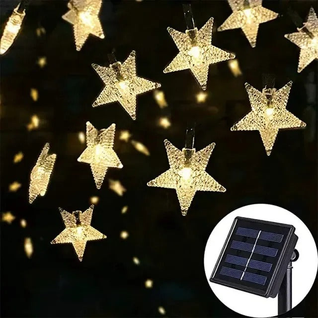 Luces Solares 30 Led 5m Decoración Guirnaldas Full Diseños