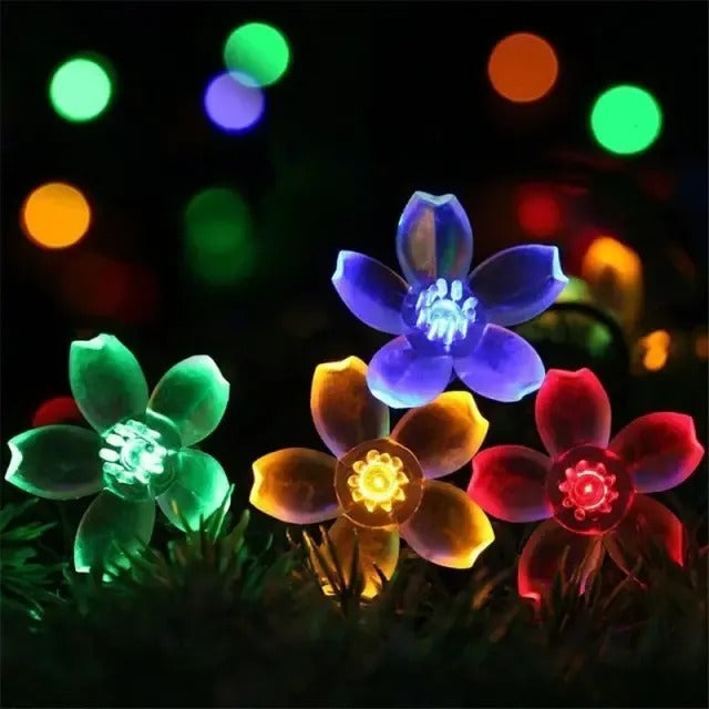 Luces Solares 30 Led 5m Decoración Guirnaldas Full Diseños