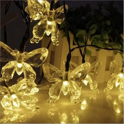 Luces Solares 30 Led 5m Decoración Guirnaldas Full Diseños