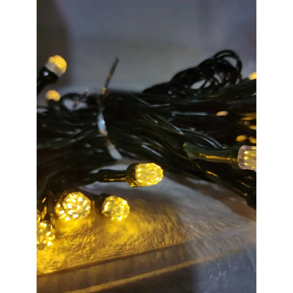 Luces Guirnaldas Solar Led Cristal Gema Navidad Decoración Variedad