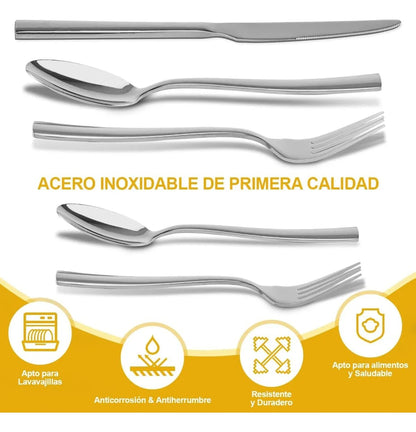 Juego Cubiertos 24 Piezas Acero Inoxidable | IST24D0
