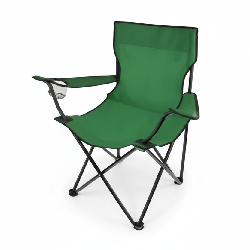 Silla Plegable con Porta Vaso + Bolsa | Camping y Playa C103040