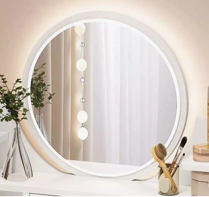 Tocador de Lujo Melamina y MDF con Asiento y Espejo LED – WT0389