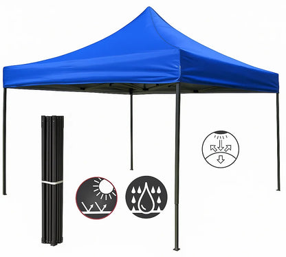 Toldo Araña Plegable 3x3 Azul Impermeable  C047