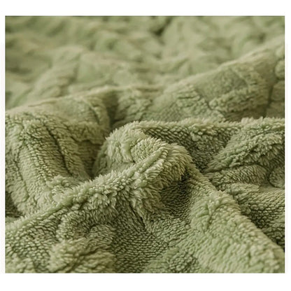 Frazada Sherpa Térmica Trenzada – 2 y 2.5 Plazas | Varios Colores