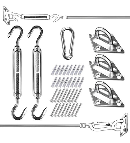 Kit De Anclaje Herraje Para Lona Vela Sombreadora Toldo C48111