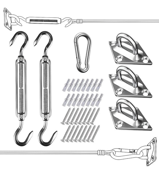 Kit De Anclaje Herraje Para Lona Vela Sombreadora Toldo C48111