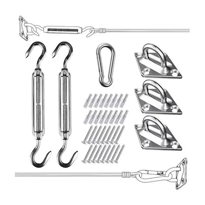 Kit De Anclaje Herraje Para Lona Vela Sombreadora Toldo C48111