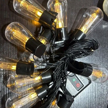 Guirnalda Solar De 10 Metros Y 10 Ampolletas C1314