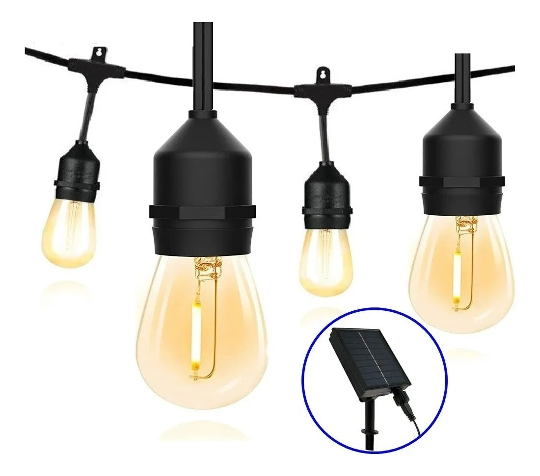 Guirnalda Solar 5 Metros Y 10 Ampolletas | C1137