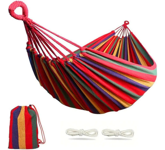 Hamaca Algodón 2 Plaza Colgante (150x190cm)  JS1109