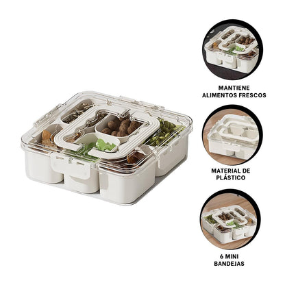 Contenedor De Alimentos Con 6 Compartimento JS1437
