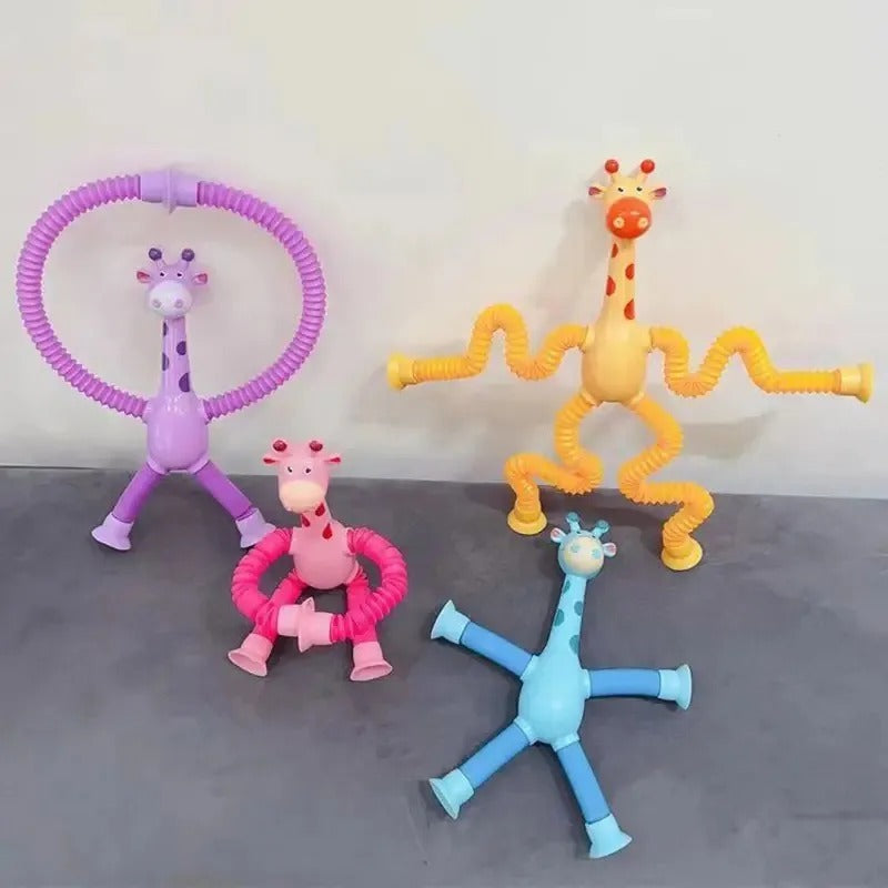Juguete antiestrés flexible infantil con personajes divertidos perro jirafa robot y alien perfecto para juego creativo y estimulación sensorial