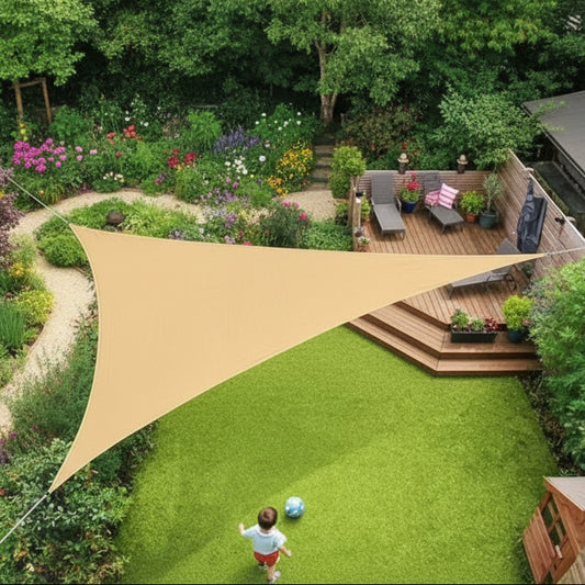 Lona Toldo Sombra HDPE Anti UV Triangular | Varias Medidas